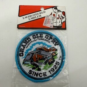 Vintage New 1980s Nashville Tennessee Grand Ole Opry Embroidered Patch Country